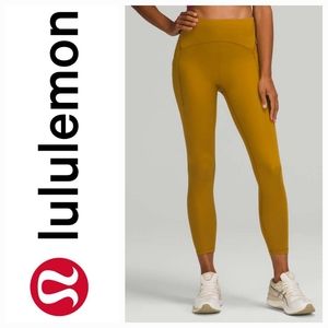 Lululemon Power Thru High-Rise Tight 25" Gold Spice Sz 14 NEW WOTAGS #W5DAJS